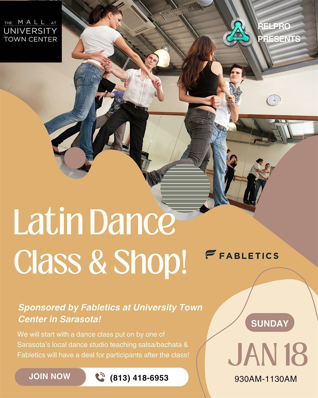 Latin Dance Class & Shop at UTC Sarasota!