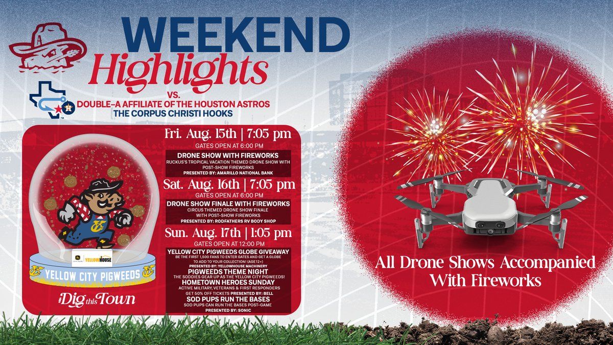 Amarillo Sod Poodles at Corpus Christi Hooks at Whataburger Field