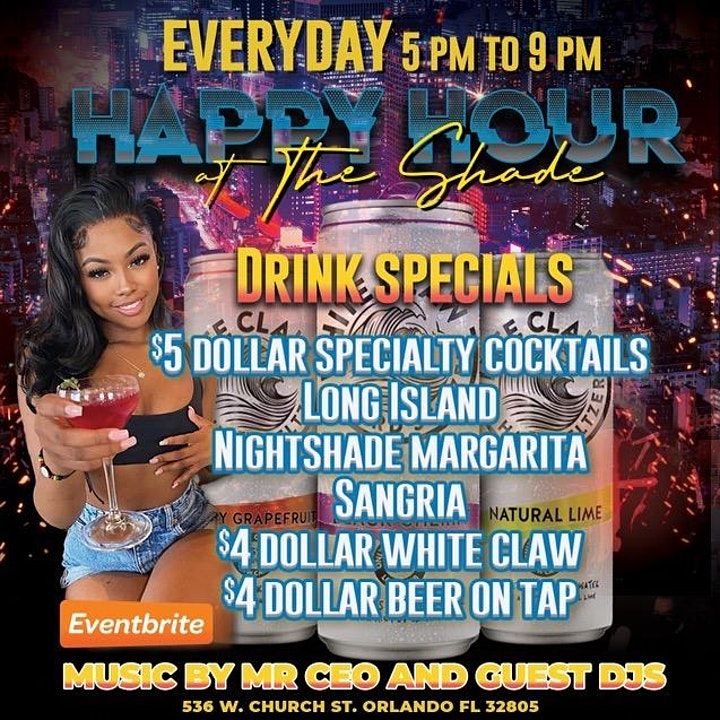 SLUSHY SUNDAY NIGHT SHADE LOUNGE, Orlando, FL July 24 to July 25