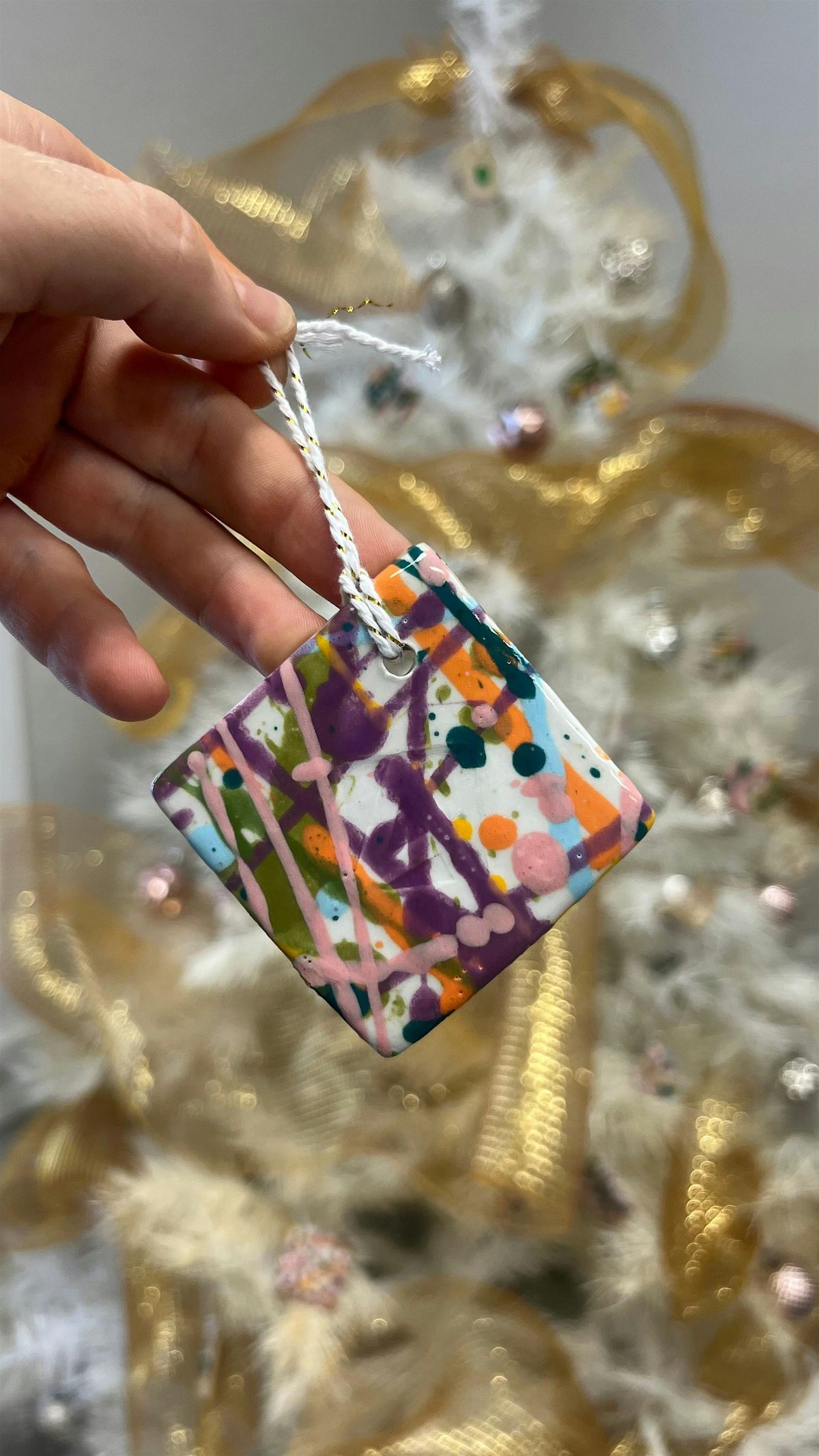 Handmade Holidays: Ceramic Tree Ornaments