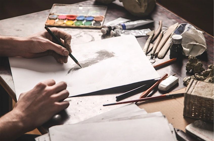Caf\u00e9 con artistas: Estudio de dibujo