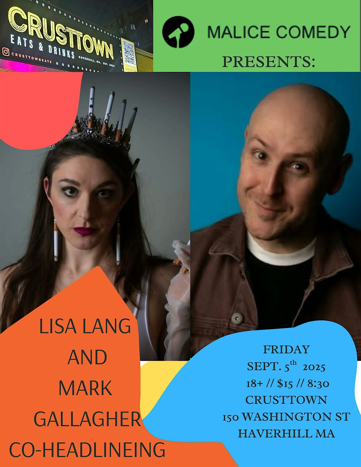 LISA LANG AND MARK GALLAGHER, COHEADLINING COMEDIANS