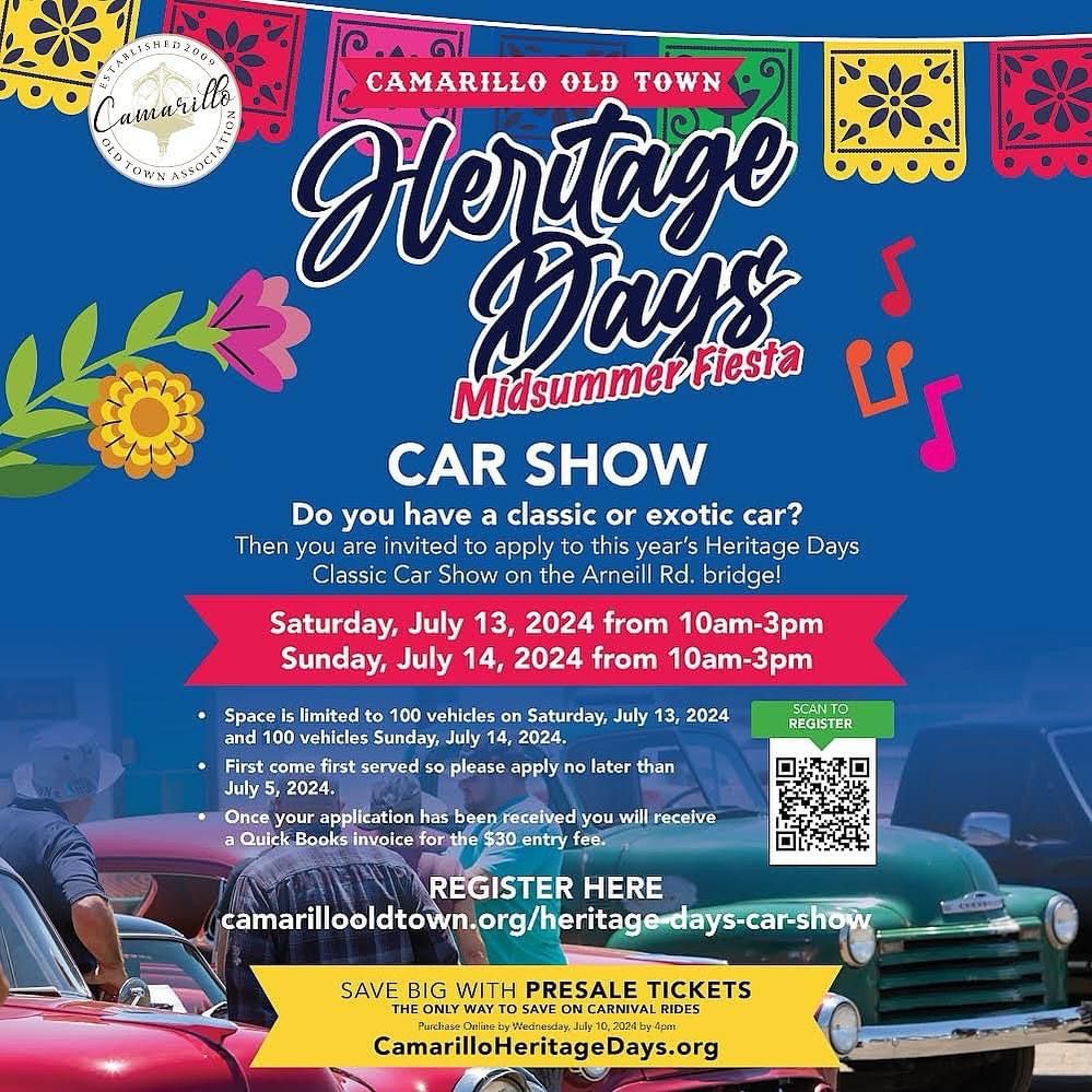 Car show on Arneill Bridge!! | 1820 Ventura Blvd, Camarillo, CA | July ...