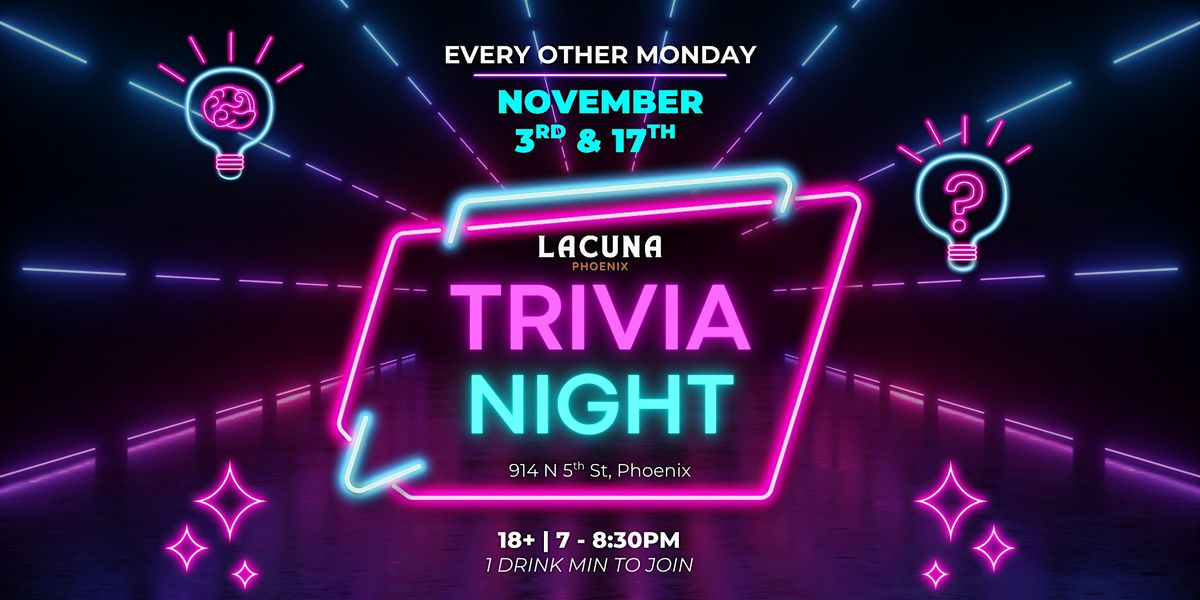 TRIVIA NIGHT at Lacuna Kava Bar
