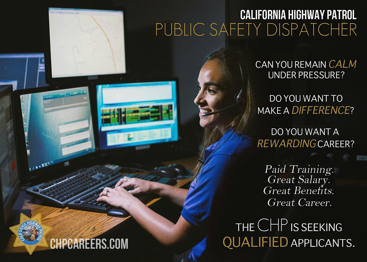 CHP Public Safety Dispatcher & Operator - Hiring NOW! (In Person Event)