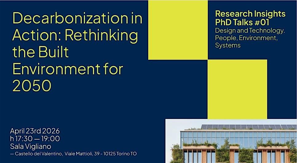 Decarbonization in Action: Rethinking the Built Environment for 2050 at ...