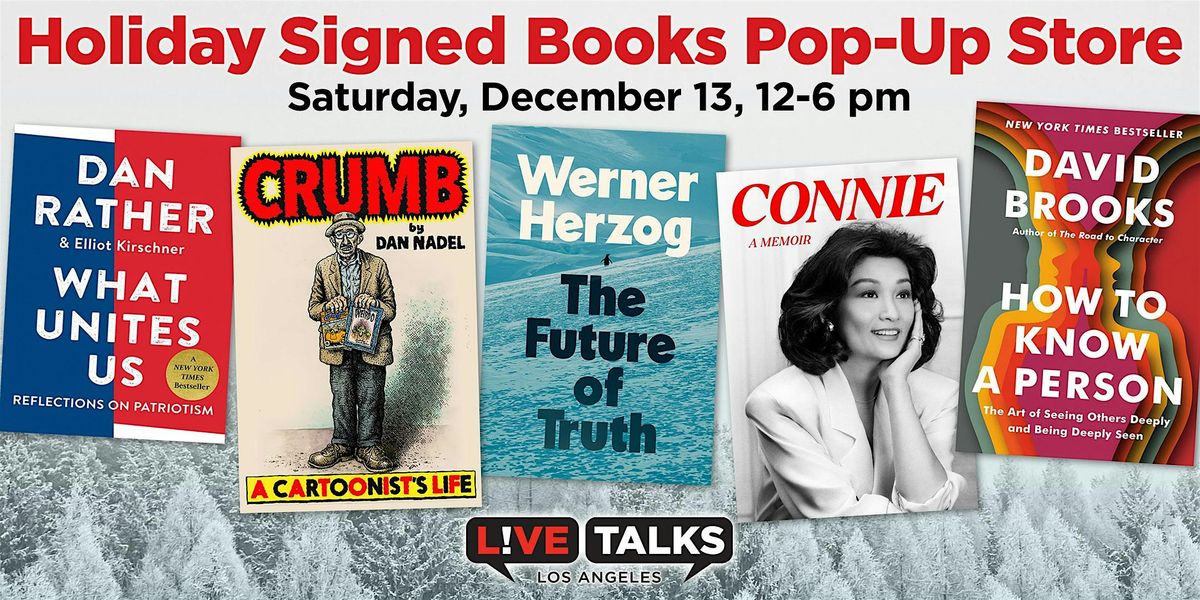 Holiday Signed Books Pop Up Store -- Dec 13, 12-6pm