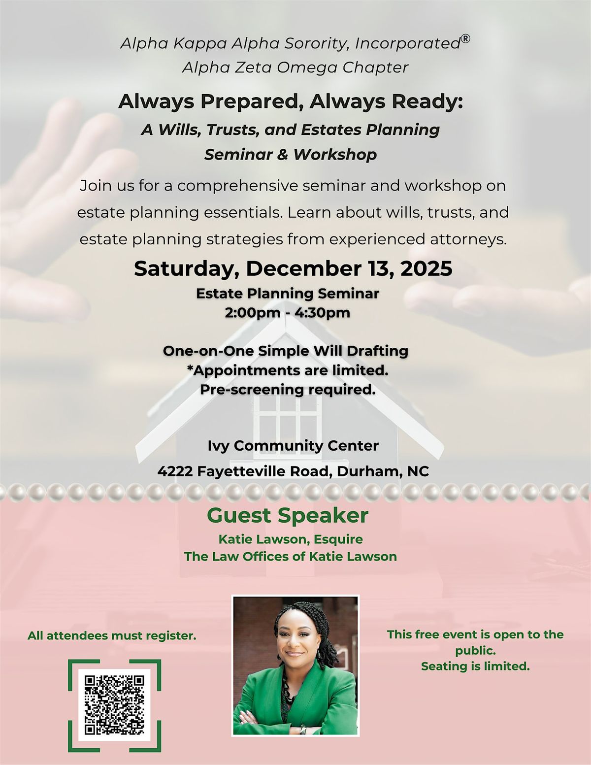 Always Prepared, Always Ready: A Wills, Trusts & Estate Planning Seminar