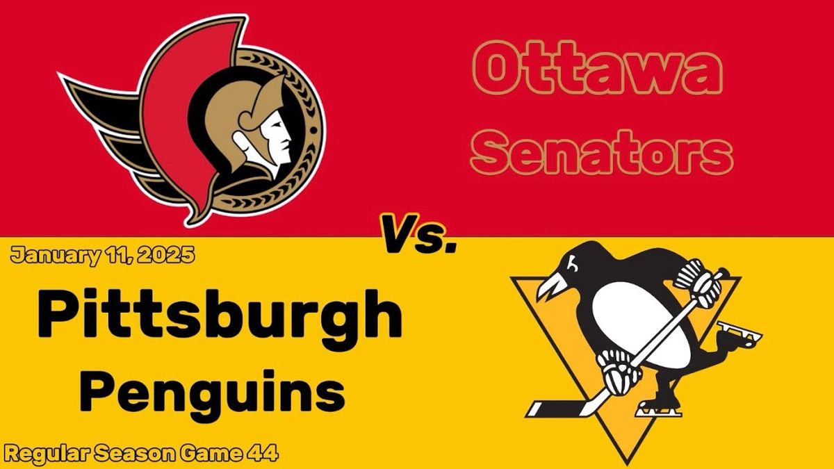 Ottawa Senators vs. Pittsburgh Penguins