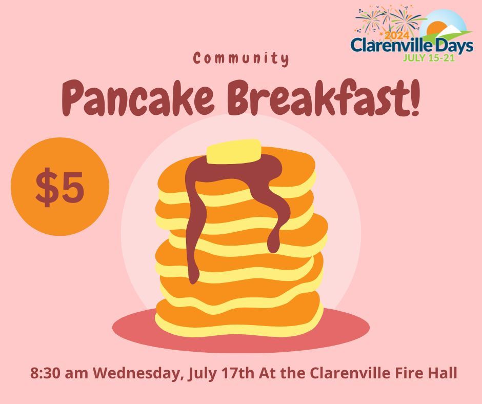 2024 Clarenville Days - Pancake Breakfast | Clarenville Fire Hall ...