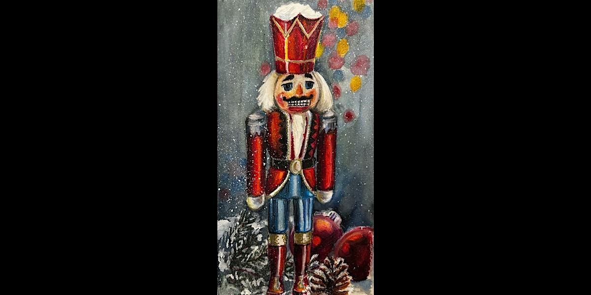 Mixed Media Nutcracker Painting | Cheryl Bielli, instructor