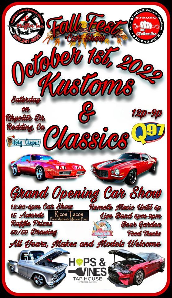 Fall Fest Kustoms & Classics Car Show Strong Automotive, Redding, CA