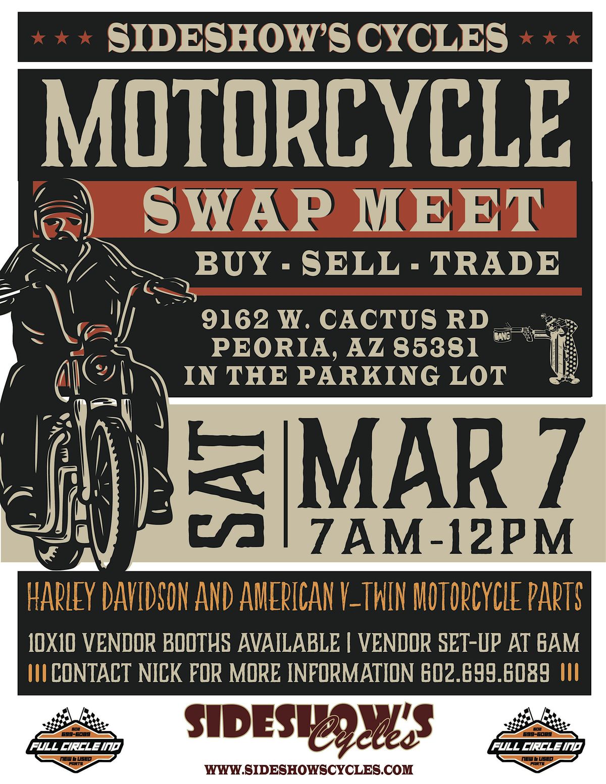 Sideshow's Super Swap - Motorcycle Parts Swap Meet
