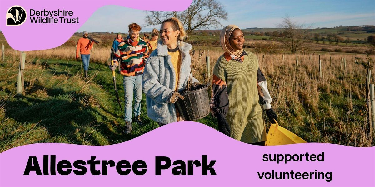 Supported volunteering session at Allestree Park