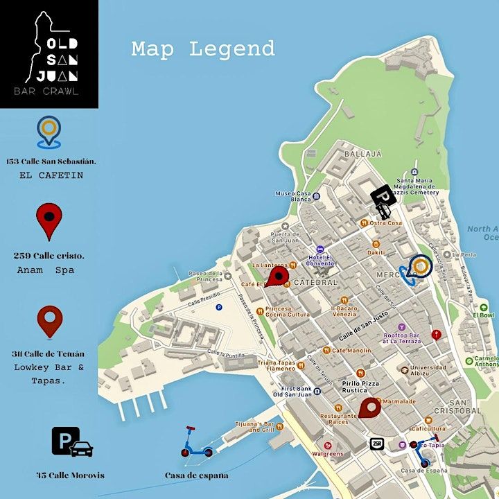 Old San Juan Bar Crawl | El CAFETÍN, San Juan, PR | November 30, 2022