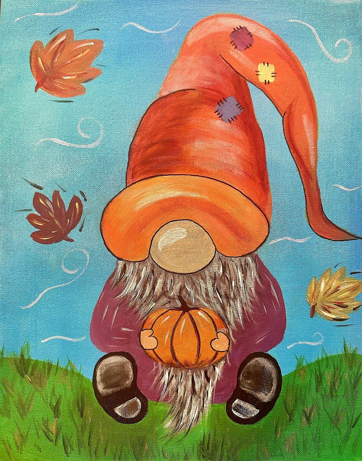 Paint and Sip - Fall Gnome