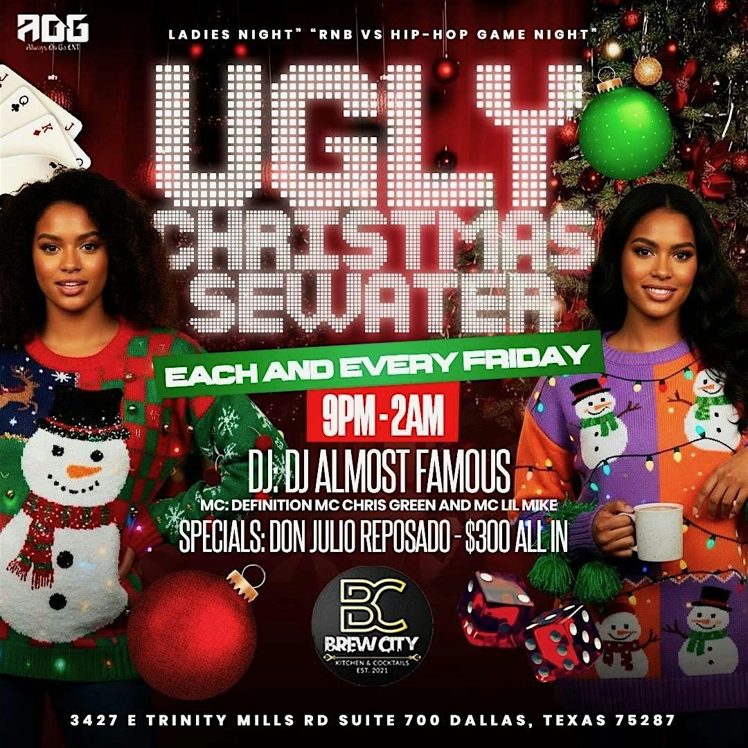 December 12th The Ugly Christmas Sweater Party