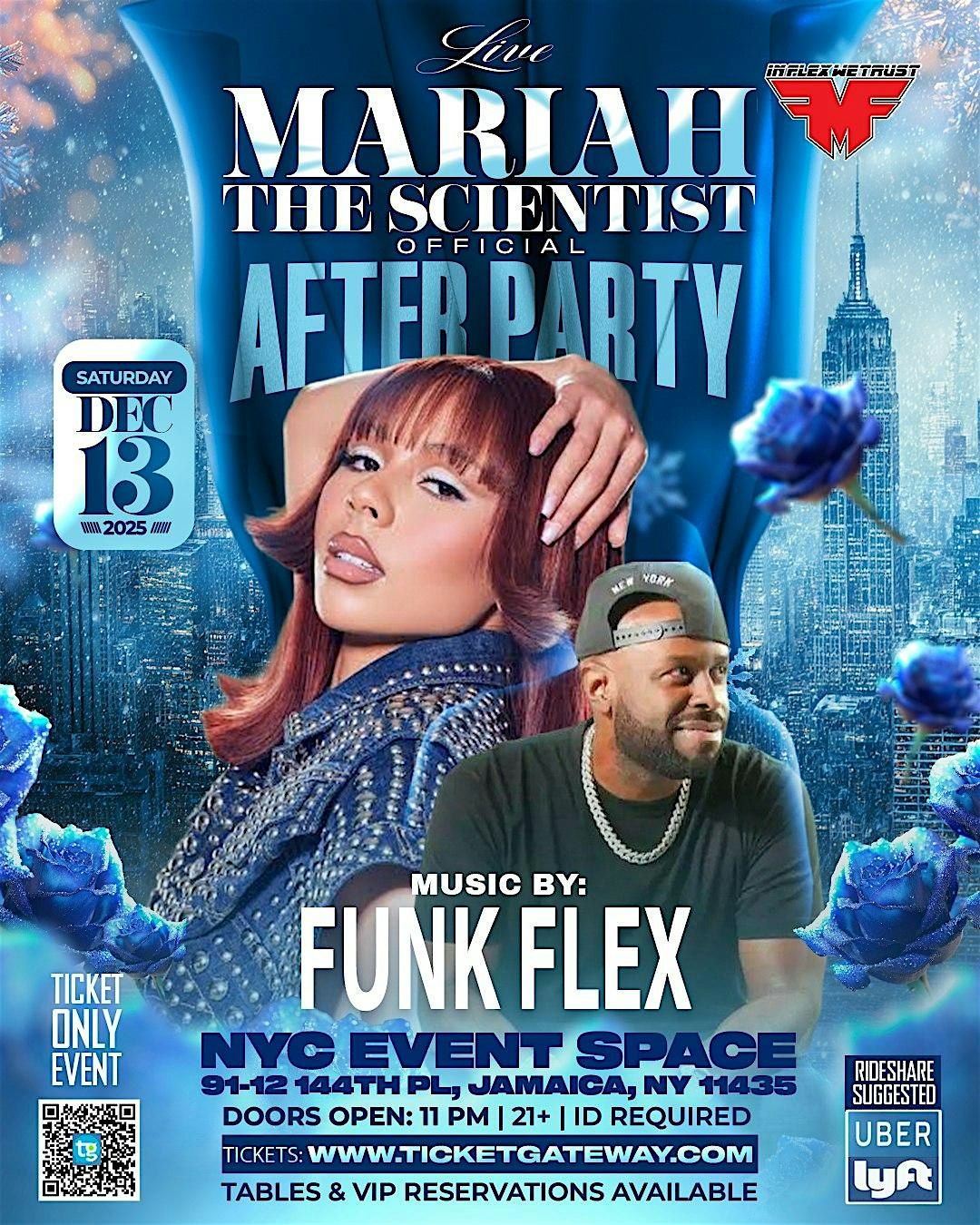 Mariah  The Scientist - Live in NYC - Dec 13th 2026