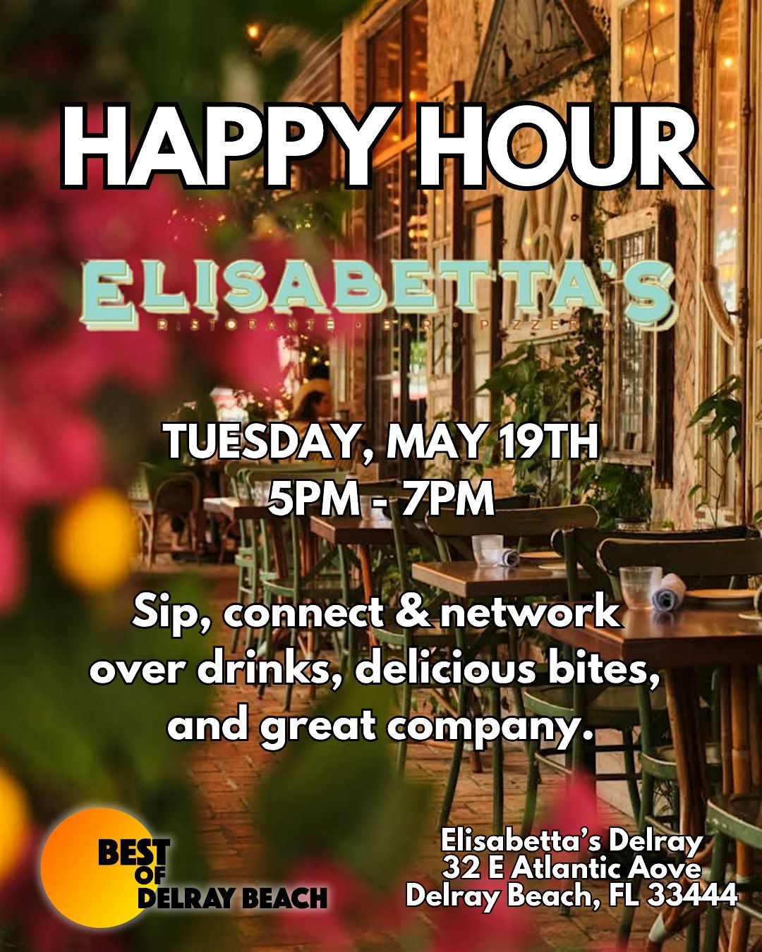 Best of Delray Beach Happy Hour at Elisabetta\u2019s in Delray Beach