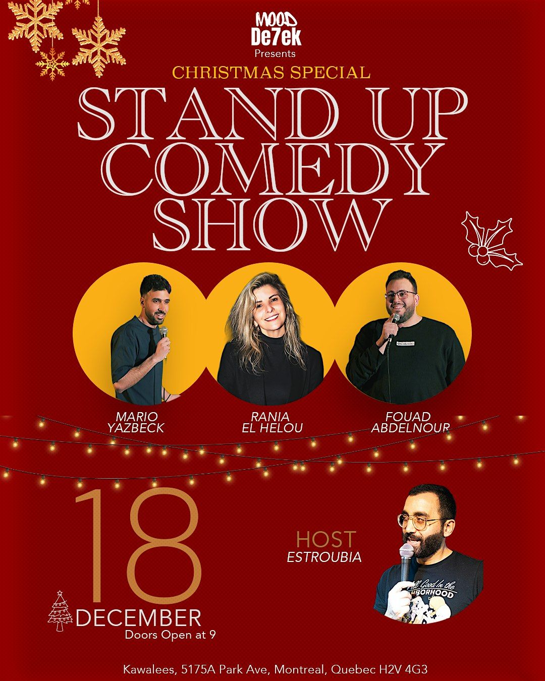 Christmas Stand up Comedy Show \u0628\u0627\u0644\u0639\u0631\u0628\u064a