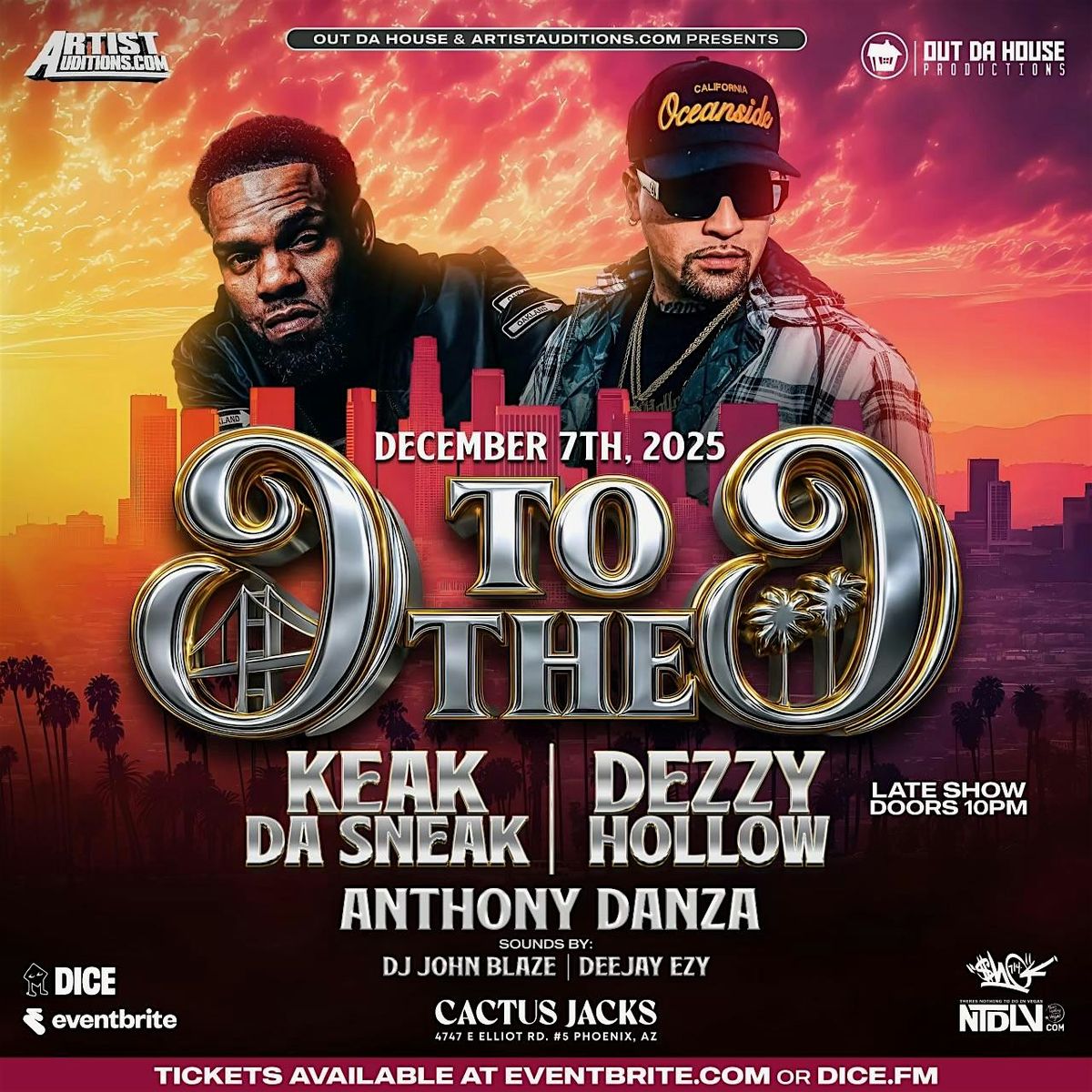 Keak Da Sneak | Dezzy Hollow and Friends @ Cactus Jacks Sunday 12\/7