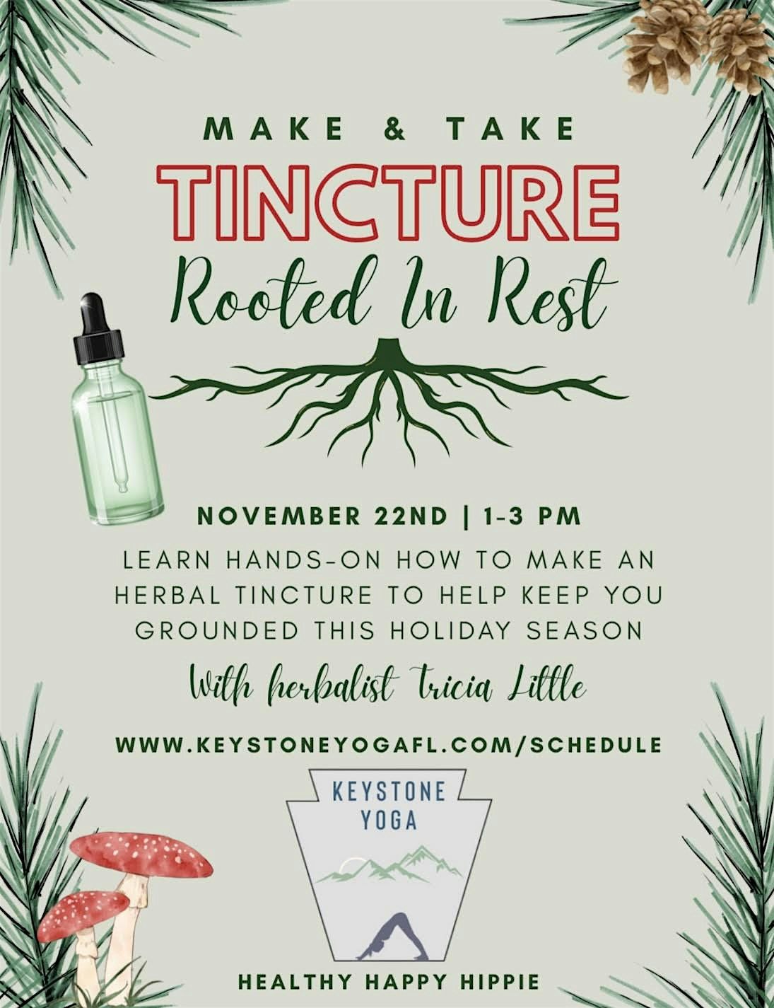 Make & Take Tincture Rooted in Rest