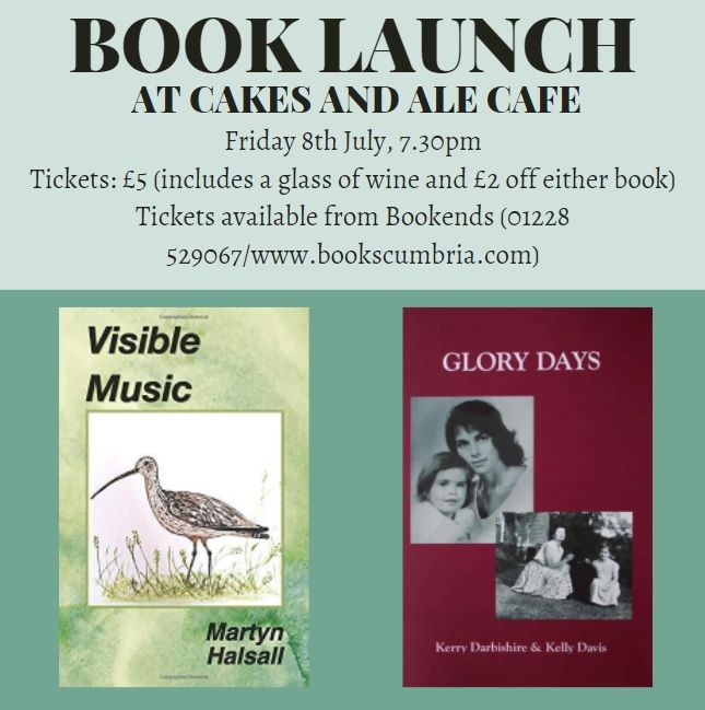 Book Launch Visible Music and Glory Days Cakes & Ale, Carlisle, EN