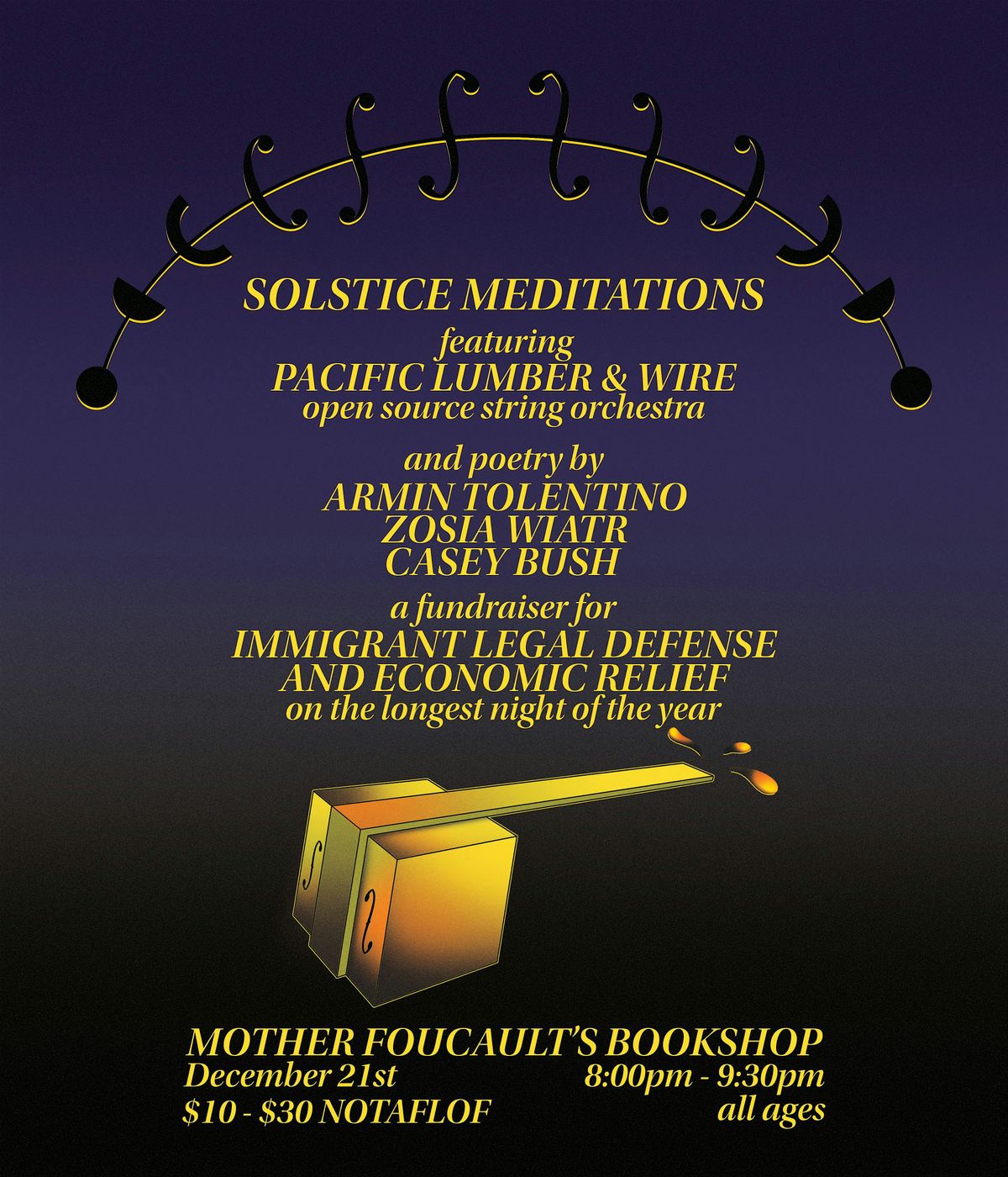 Solstice Meditations - Pacific Lumber & Wire - Fundraiser