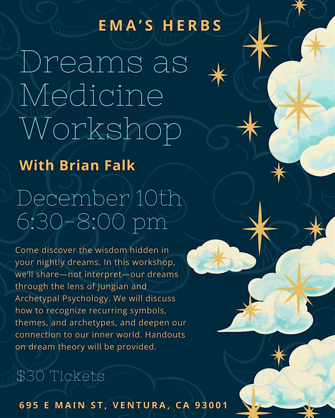 Dreams as Medicine Workshop with Brian Falk