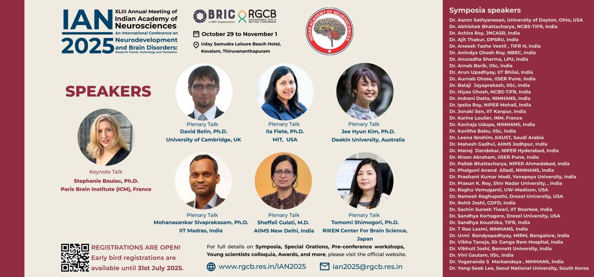 XLIII Annual Meeting of Indian Academy of Neurosciences (IAN-2025)