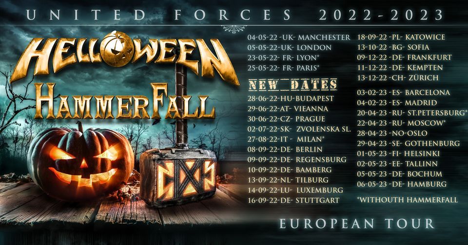 Helloween United Forces Tour 2022 O2 arena, Prague, PR June 30, 2022