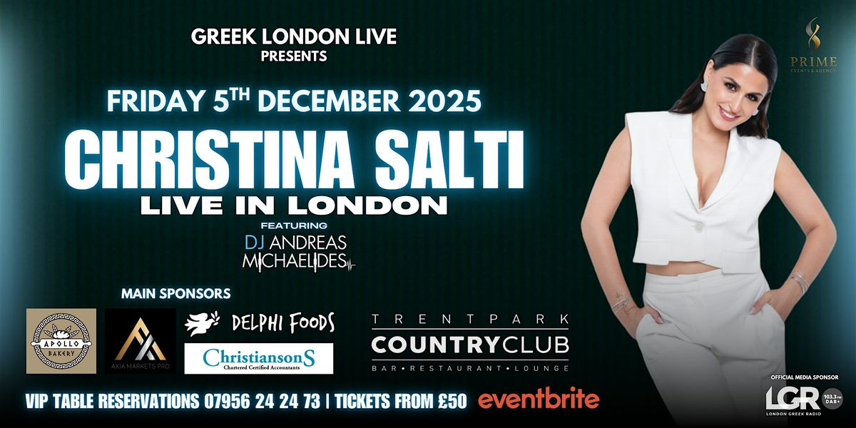 Christina Salti LIVE in London!