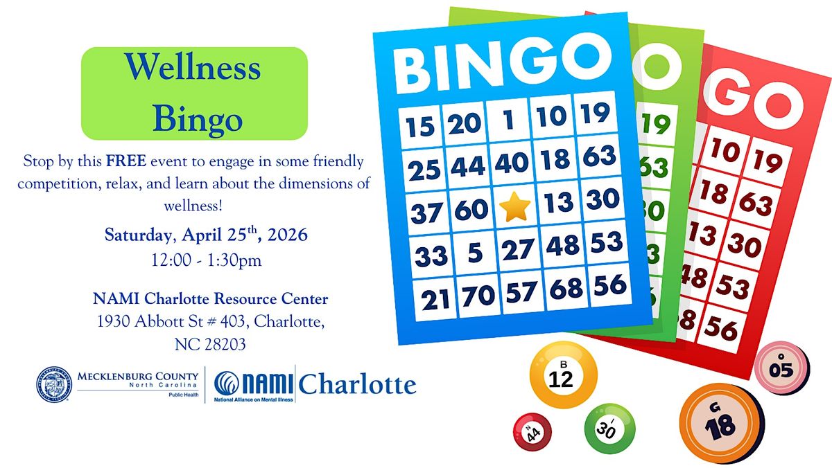 MeckMoves Wellness Bingo