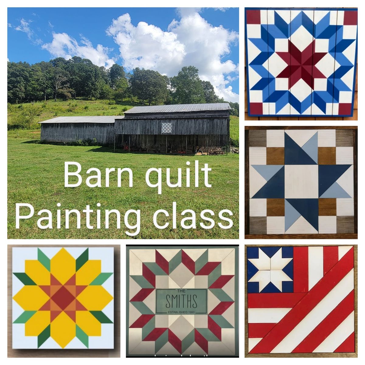 Barn Quilt painting at The Candler | 519 melinda ferry road ...