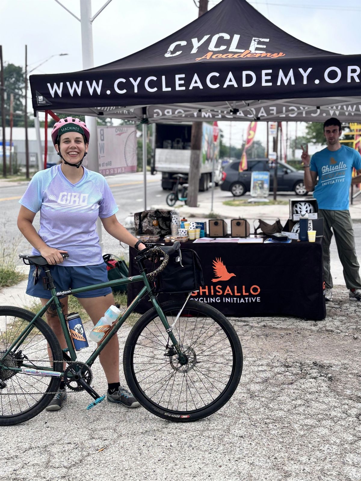 Bike to Work Day Station at Commanders House