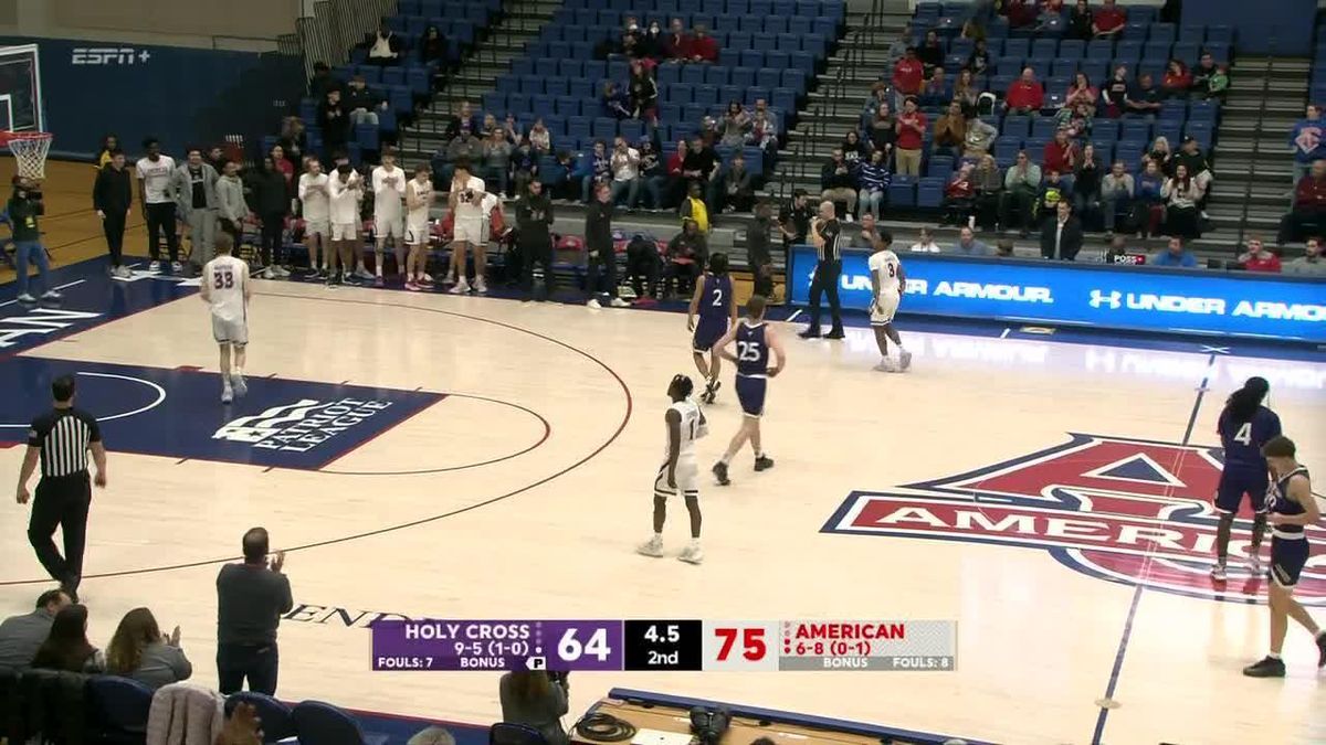 Holy Cross Crusaders at American University Eagles Basketball at Bender Arena