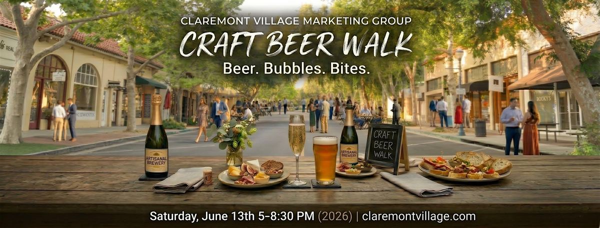 Claremont Village Beer & Bubble Walk!