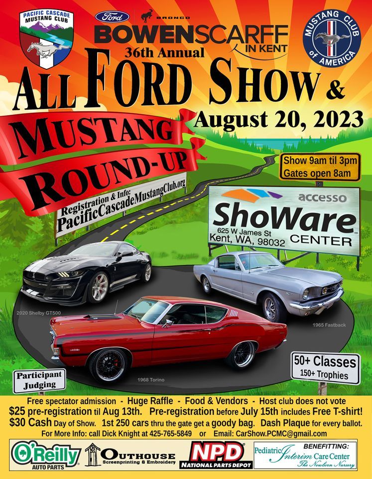 36th Annual All Ford Show & Mustang Roundup accesso ShoWare Center
