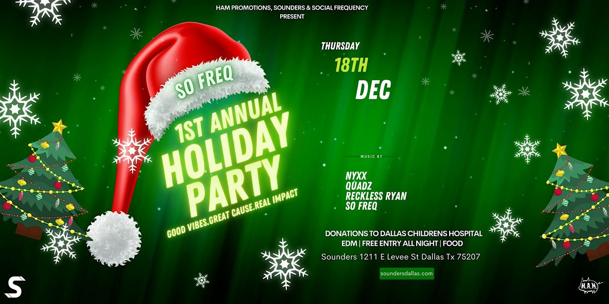 Social Frequency Holiday Party 12\/18 - Dallas, TX