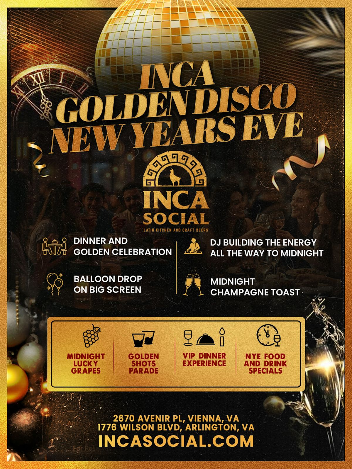 INCA GOLDEN DISCO NEW YEARS EVE #Vienna