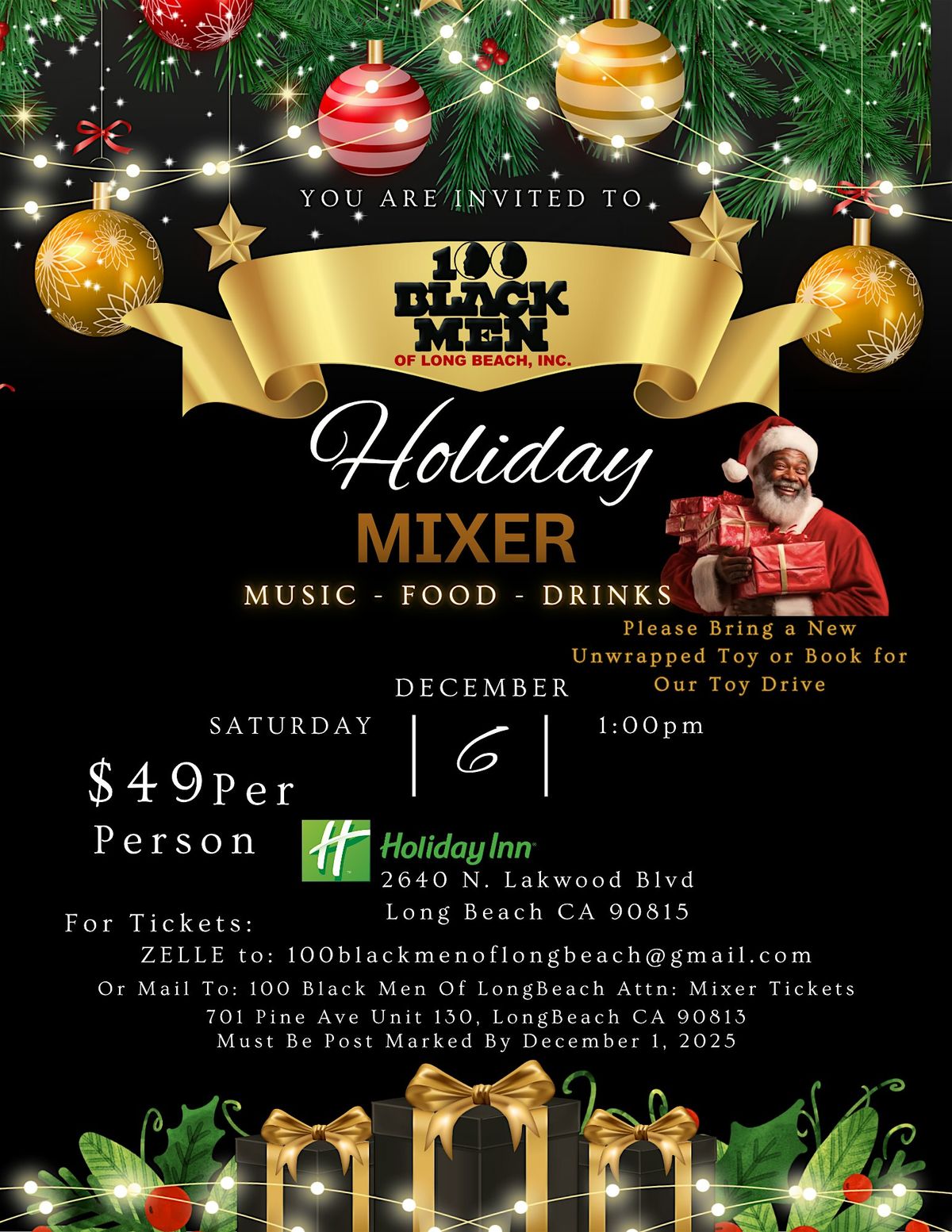 100 Black Men Of Long Beach, Inc. Holiday Mixer