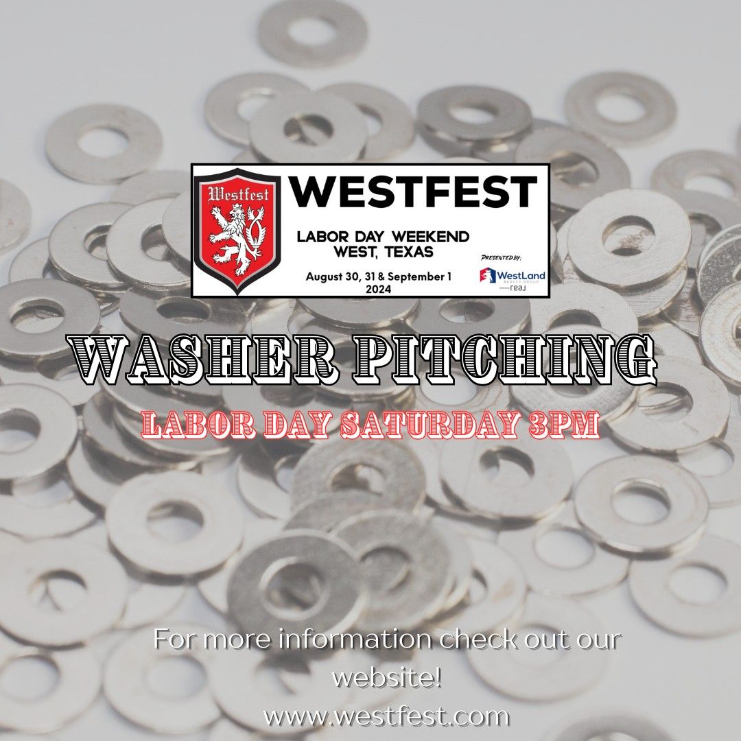 Washer Pitching WestFest 2024 110 E. 10th Street, West, TX, United