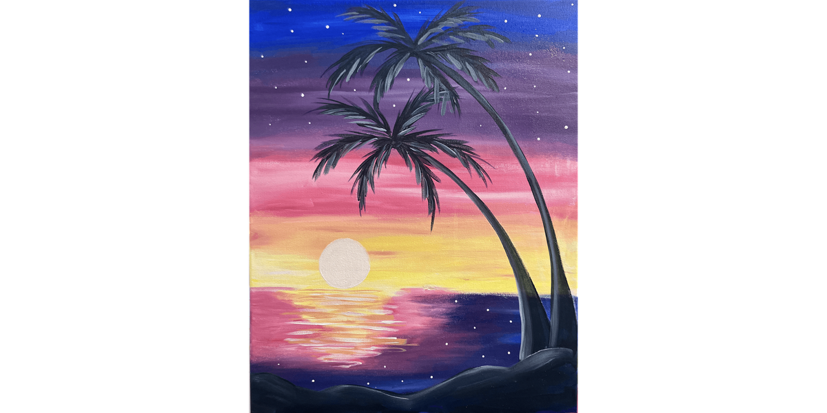 Summer Sunset Palms - Paint and Sip in Phoenix | Classpop!\u2122