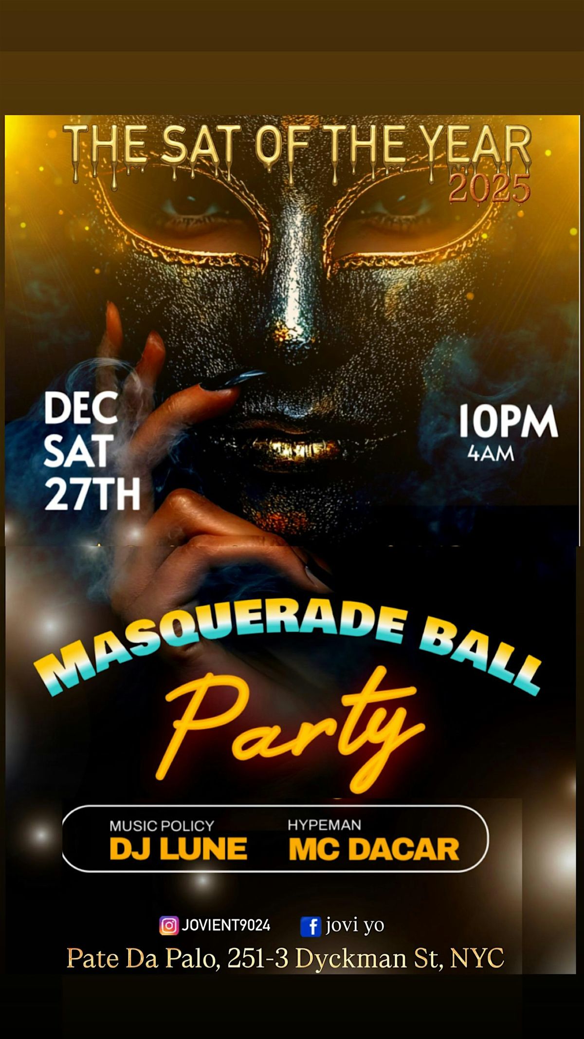2026 Pre-New Year's Masquerade Bash!