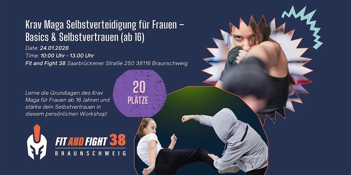 Krav Maga Selbstverteidigung f\u00fcr Frauen \u2013 Basics & Selbstvertrauen (ab 16)
