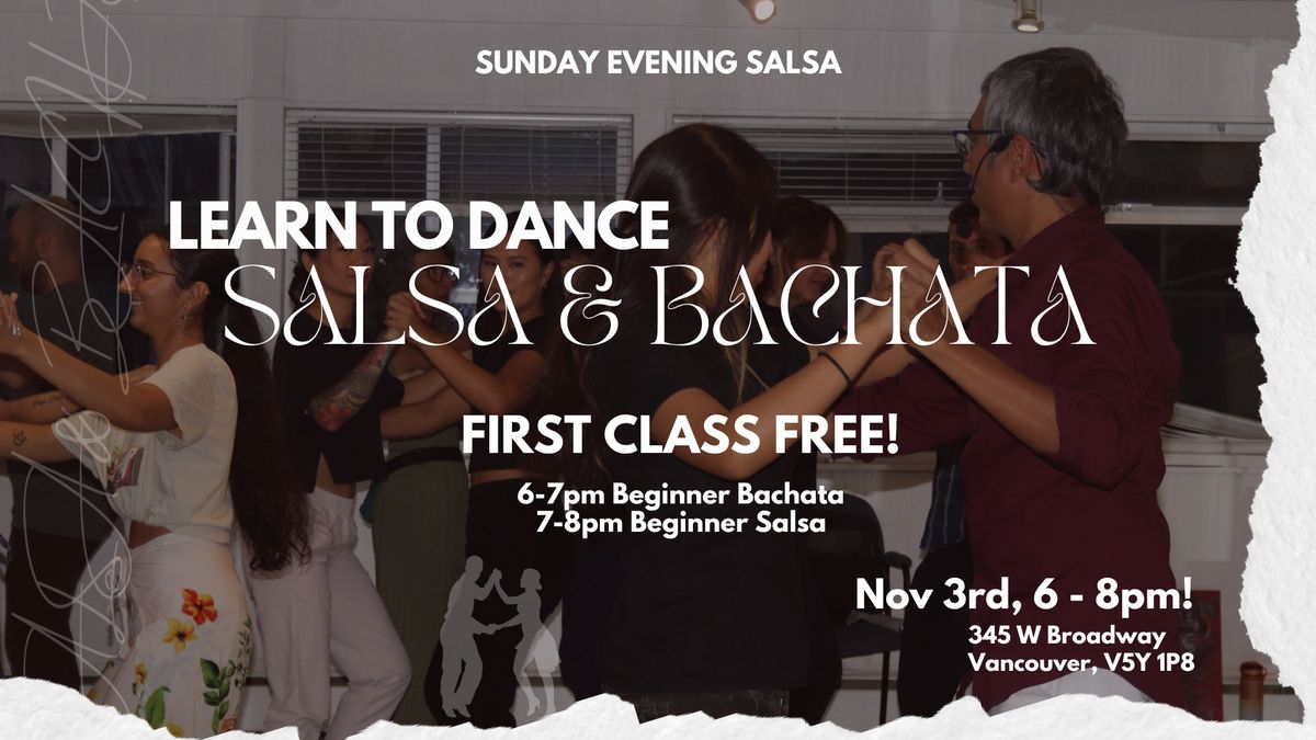 Learn to Dance Salsa and Bachata FIRST CLASS FREE 345 West Broadway