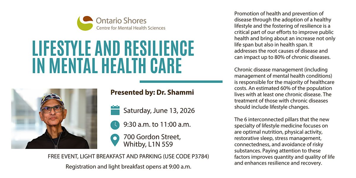 Lifestyle and Resilience in Mental Health Care