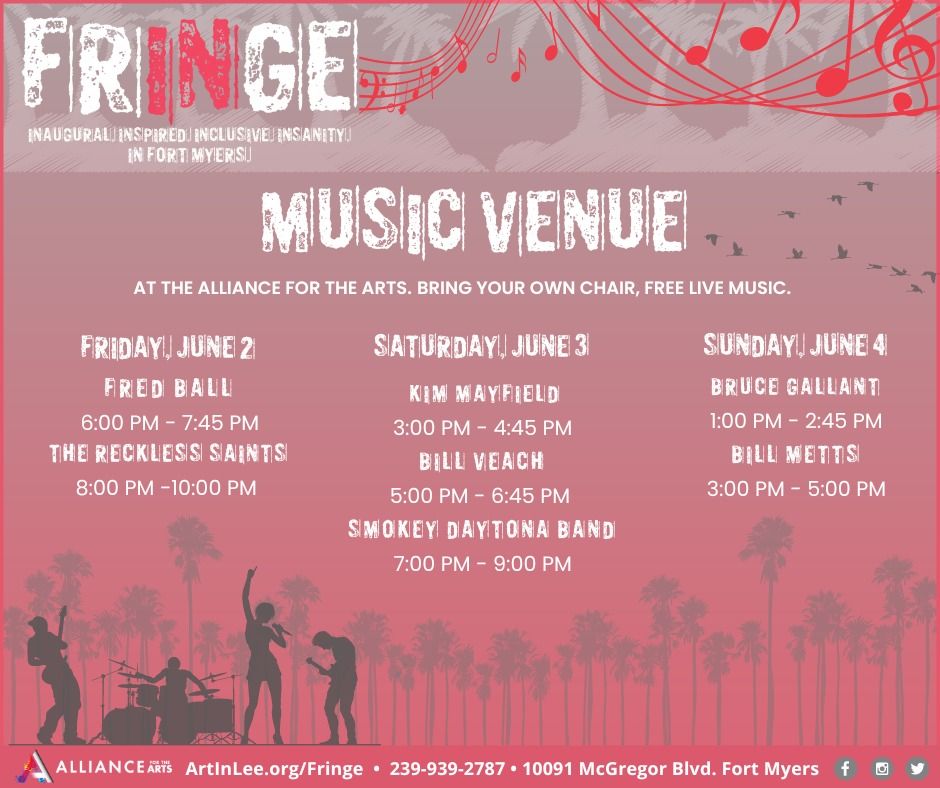 Free Live Music at Fringe Fort Myers Alliance for the Arts, Fort