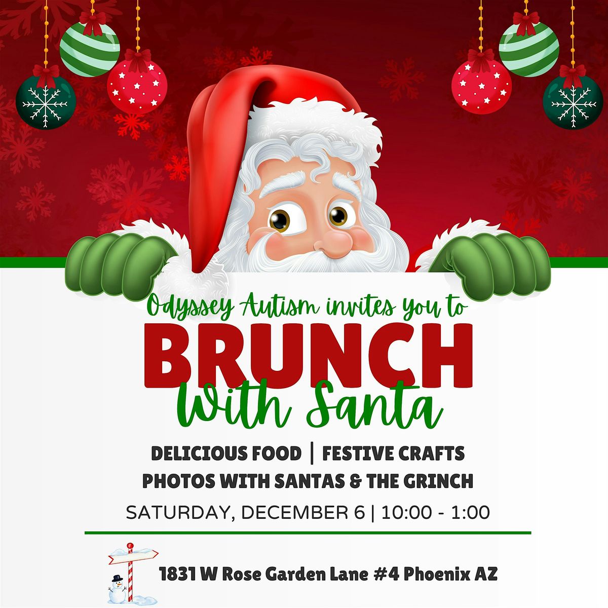 Welcome to Odyssey Autism Sensitive Brunch with Santa