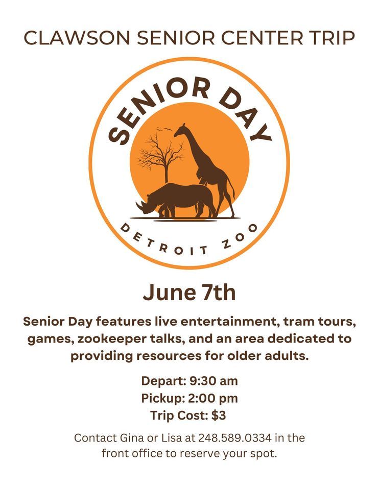 Senior Day at the Detroit Zoo Detroit Zoo, Royal Oak, MI June 7, 2023